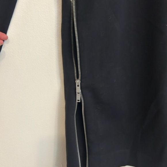 COS Zippered Side Detail Black Long Sleeve Mini Dress- Size 4 - Picture 5 of 9